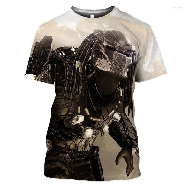 Camisetas para hombre Est The Predator, camisetas con estampado 3D, moda para hombres y mujeres, ropa de calle con cuello redondo, camisa de gran tamaño, camisetas Harajuku para niños, camisetas, ropa