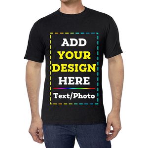 T-shirts voor heren EU-maat 100% katoenen aangepaste t-shirt maken uw eigen ontwerptekst Men afdrukken Design geschenken aangepast T-shirt Harajuku Tops Tee 230414