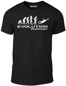 Heren T-shirts Evolutie van Keeper T-shirt - Grappig T-shirt Voetballer Doelen Retro Keeper Goal 2019 Modemerk Heren Tops T-shirt Design