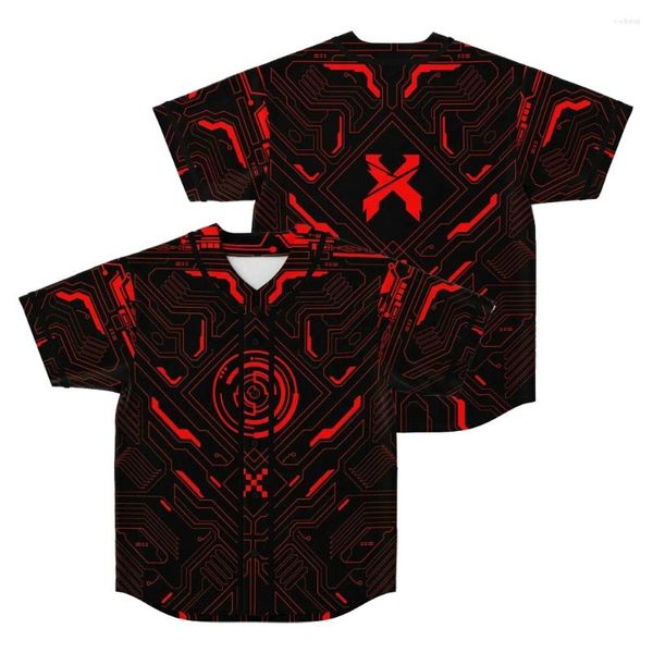 T-shirts masculins excision marchand de baseball maillot top shirt V-col