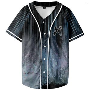 Camisetas para hombres Escisión de manga corta Camina de béisbol Número de béisbol