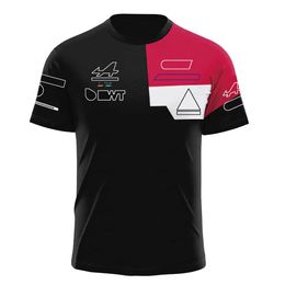 T-shirts masculins F1 T-shirt Racing Racing 2023 Formule 1 T-shirt Casual Imprimé T-shirt Jersey Summer Mens T-shirts Sports Breathable Tops Custom 9543