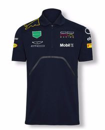 T-shirts masculins F1 Formule 1 Racing Polo Team Team Lapel Shirt avec le même 76ng personnalisé