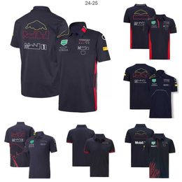 T-shirts pour hommes F1 Formula One Racing Polo Suit Nouveau T-shirt à revers de l'équipe d'été avec la même coutume