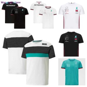 T-shirts pour hommes F1 Formula One Racing Suit Short Seve Team Uniforme Hamilton Pilotes Championnat Polyester Séchage rapide T-shirt à col rond peut être personnalisé 0325H23