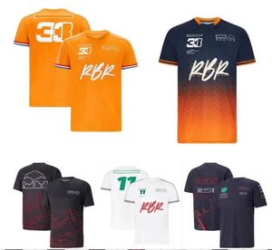 T-shirts pour hommes F1 Formula One Racing T-shirt Summer Team Col rond Manches courtes Même personnalisé 4s8c 7saf