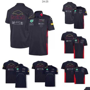 T-shirts pour hommes F1 Racing Modèle Vêtements Tide Brand Team Perez Cardigan Chemise Polyester Séchage rapide Moto Riding Suit avec le Sa Drop Deliver Dhpu8