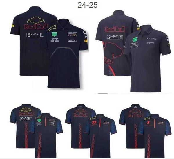 Camisetas para hombre F1 Racing Polo Shirt Summer Team Crew Neck Jersey mismo estilo hecho a medida