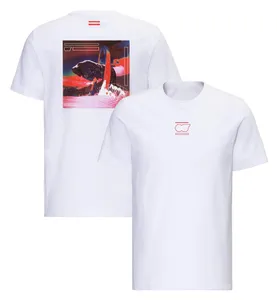 T-shirts masculins F1 T-shirt imprimé Racing 2023 Formule 1 Équipe Mens T-shirt White Summer Summer Sports Men Femmes Femmes O-cou T-shirt Jersey 3XHJ