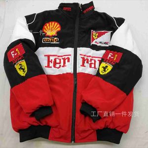 T-shirts pour hommes F1 Racing Suit F1 Personnalité Cool Wind Full Broderie Casual Manches longues Coton Costume A157 Race 8q4p