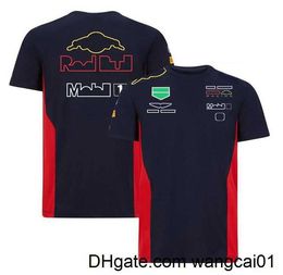 Camisetas para hombres Uniformes del equipo de carreras de F1 Trajes de carreras de solapa para hombres y mujeres Camisas POLO de corte corto Trajes de equipo de talla grande se pueden personalizar 0406H23