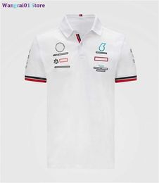 T-shirts pour hommes T-shirt f1 Revers de course POLO Fans de Formule 1 hauts à manches courtes La culture automobile les vêtements à séchage rapide peuvent être personnalisés 0325H23