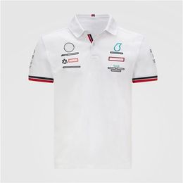 T-shirts voor heren F1 T-shirt Racing Rapel Polo Shirt Formule 1 Fans korte mouwen Tops Autocultuur Sneldrogende kleding kan worden aangepast