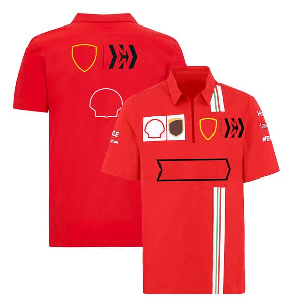 T-shirts masculins F1 Team Polo T-shirts T-shirt Formule 1 Fans de voitures de course T-shirt Summer Casual Dry T-shirts Jersey Mens Shirt 1V9V