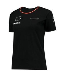 T-shirts masculins T-shirt d'équipe F1 2021 Été Nouvelle saison Formule One Costume de course à manches courtes F1 Vêtements d'équipe personnalisés le même styl