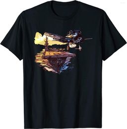 T-shirts pour hommes F4U Warbird porte-avions navire de guerre vol hommes T-Shirt à manches courtes décontracté coton col rond chemise d'été