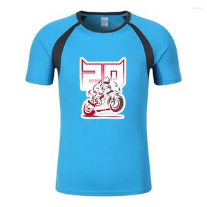 Camisetas de hombre Fabio Quartararo Motociclista Racing Hombres Verano Vender Bien Ocho Colores Cómodo Transpirable Cuello Redondo Manga Corta