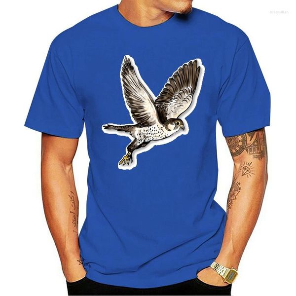 Hommes t-shirts faucon oiseaux Animal chemise faire propre conception robe été automne hauts t-shirt personnalisé coton tissu vêtements