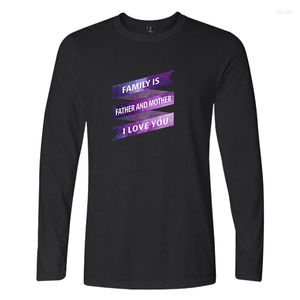 Heren t shirts familie is vader en moeder, ik hou van je mode t-shirts vrouwen mannen casual tee shirt t-shirt t-shirt sweatshirts tops