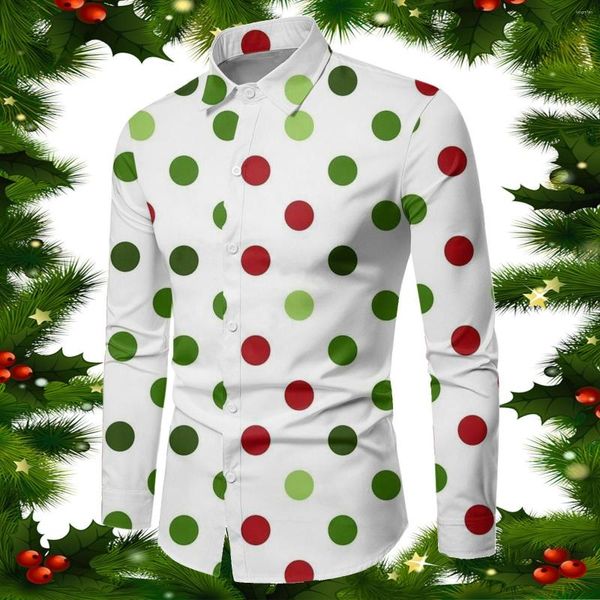 Camisetas para hombres fantasía hombres masculino otoño invierno navidad manga larga con estampado completo