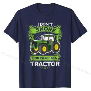T-shirts masculins agriculteur Snore Dream Tracteur T-shirt Farm Cow Country Gift t Funny Top T-shirts mignon ts coton hommes normal T240425