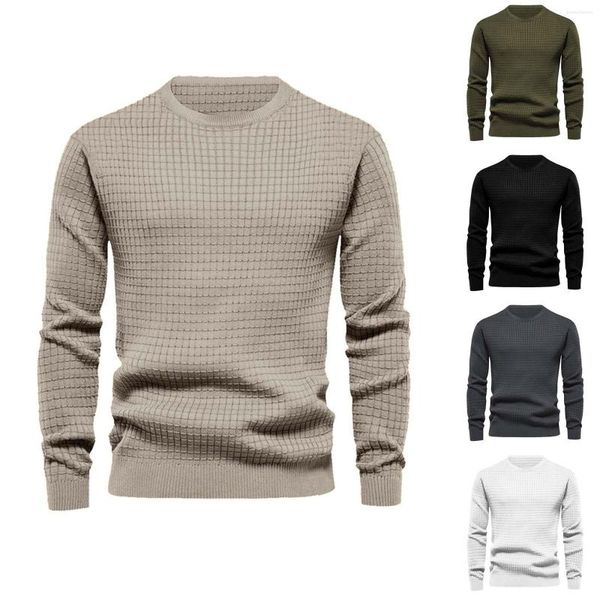 T-shirts pour hommes mode automne décontracté à manches longues col rond couleur unie chemise hauts annonce de grossesse nuit