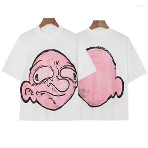 T-shirts pour hommes mode Blutosatire printemps et femmes en plein air à manches courtes décontracté Couple motif de dessin animé top t-shirts