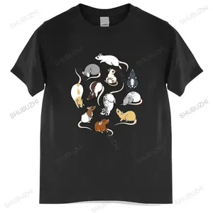 T-shirts pour hommes marque de mode chemise hommes fabricant drôle Rats chiné vêtements pour hommes unisexe T-shirt adolescents dessus frais