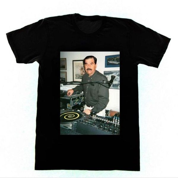 Camisetas para hombres Marca de moda Tops Camiseta masculina Hombres Dj Saddam Hussein Camiseta Técnicas 1200 Iraq House Edm Hip Hop Algodón Tees267B