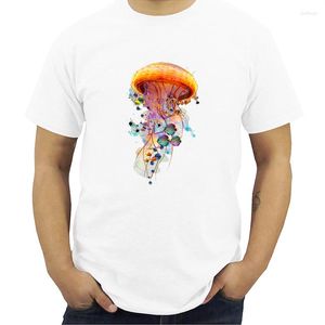 T-shirts pour hommes Fashion Electric Jellyfish World T-shirt imprimé à manches courtes Nouveauté O-cou Design Tops Cool Tee Hip Hop Streetwear