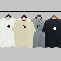 Heren t-shirts mode ess ontwerper Ouyang Nana's hetzelfde gevoel van god FG Rich Rich Short Sleeve seizoen 6 hoofdlijn paar Fog High Street T-shirt mannen