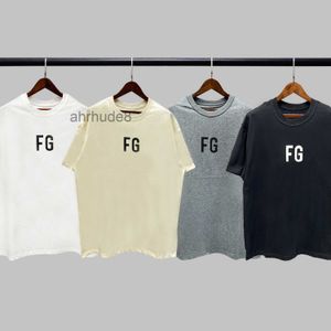 T-shirts pour hommes Fashion Ess Designer Ouyang Nana's Same Feel of God FG Rich Short Sleeve Saison 6 Main Line Couple Fog High Street T-shirt Hommes L8UM