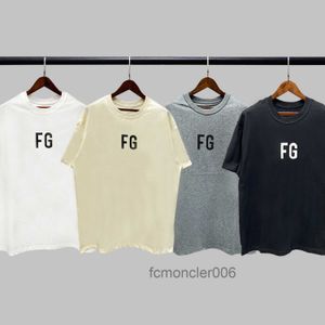 T-shirts pour hommes Fashion Ess Designer Ouyang Nana's Same Feel of God FG Rich Short Sleeve Saison 6 Main Line Couple Fog High Street T-shirt Hommes L10E L10E L10E