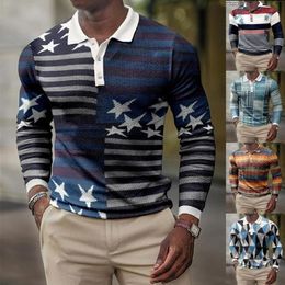 Camisetas para hombre Polo de solapa europeo y americano de moda