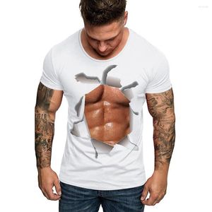 Hommes t-shirts mode pour drôle garçon 3D Muscle chemise col rond à manches courtes t-shirt hommes/femmes hauts t-shirt été décontracté Streetwear vêtements 2023
