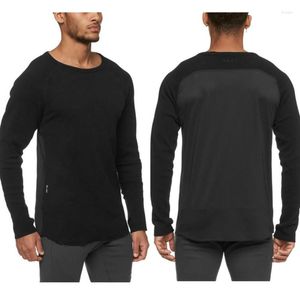 T-shirts pour hommes Fashion Men Casual Cotton Long Sleeve Workout Streetwear Coats