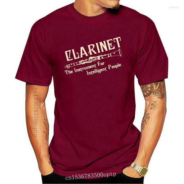 T-shirts pour hommes Mode Hommes T-shirt Clarinette - Pour les personnes intelligentes Femmes TshirtMen's Mild22