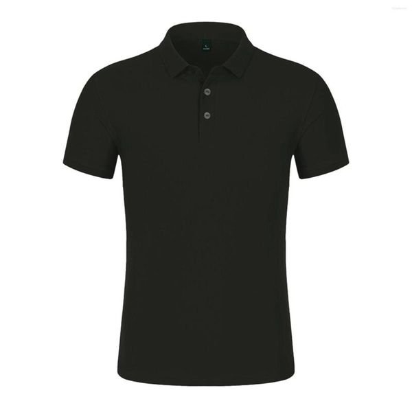 T-shirts pour hommes Mode Hommes T-shirt à manches courtes Respirant Imprimer Multi Pure Color Male Fashionabale Sports Stand Collar