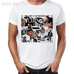 T-shirts T-shirts T-shirts Oversized Unisex Youngboy Gedrukt T-shirt Blokken nooit meer T-shirt Gothic Punk Vrouwen / Man