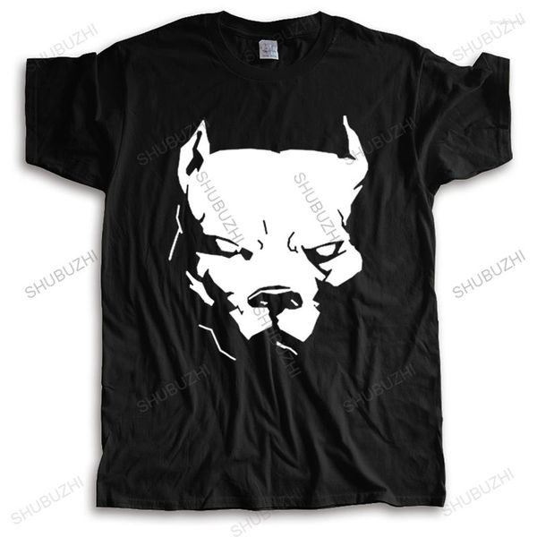 Camisetas para hombre Moda PITBULL American Pit Bull Collar de perro con púas Ropa de calle para hombre Camisetas Tamaño Camisa para hombre Estampado de algodón Manga corta