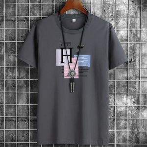 T-shirts pour hommes Mode Imprimer Hommes Chemise Surdimensionnée Coton T-shirt O-cou D'été Mâle Base Causale T-shirts 6XL Streetwear T-shirts Lâches