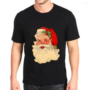 Camisetas para hombre, camiseta estampada a la moda, camiseta navideña de Papá Noel, camisetas sueltas de personalización para hombre