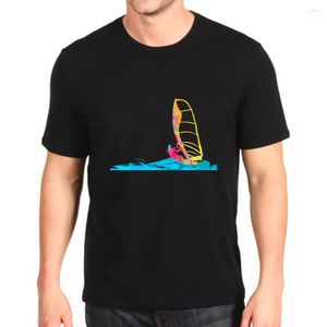 T-shirts pour hommes mode imprimé t-shirt planche à voile planche à voile idée cadeau planche de surf en vrac personnalisation t-shirts haut hommes