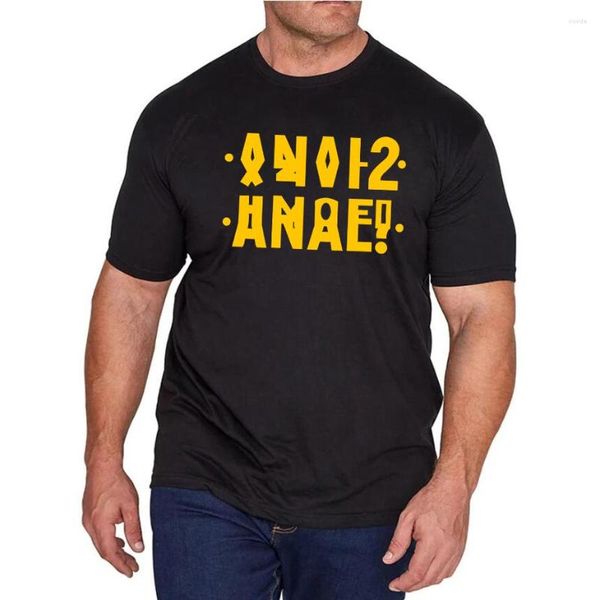 Camisetas para hombre, camiseta de moda con estilo de letras rusas, camiseta Anal con estampado de inscripción de Ucrania, camisetas de manga corta para hombre, camiseta de algodón negro y gris