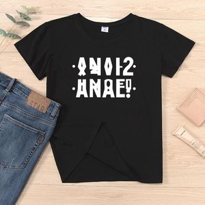 Mannen T Shirts Mode Russische Stijl T-shirts Anale Shirt Oekraïne Inscriptie Print Mannen Tops Korte Mouw Zwart Grijs Katoenen T-shirt