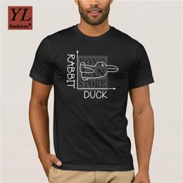 Heren T-shirts Fashion Shirt Cotton Fun Math Duck Graph 2023 Arrival Cool Slim Fit Letter