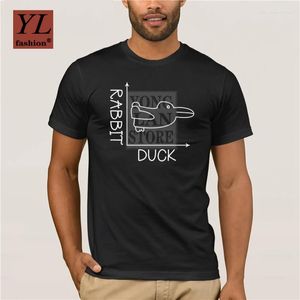 T-shirts pour hommes Chemise de mode Coton Fun Math Duck Graphique 2023 Arrivée Cool Slim Fit Lettre