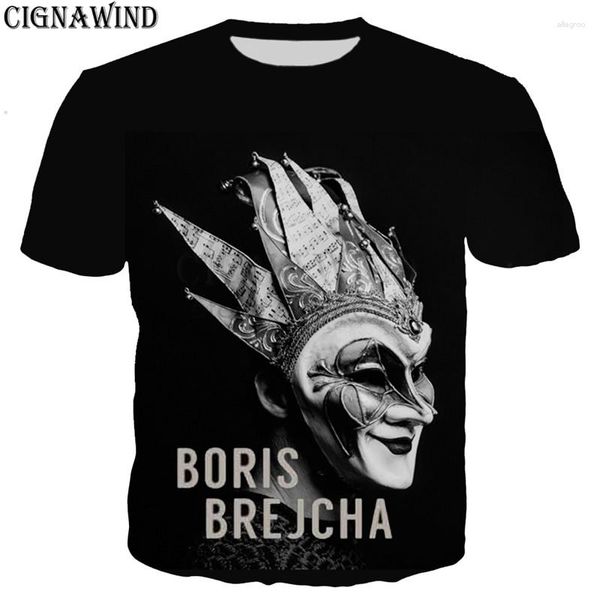 T-shirts homme mode chemise hommes/femmes DJ Boris Brejcha 3D imprimé T-shirts Harajuku Style t-shirt haut