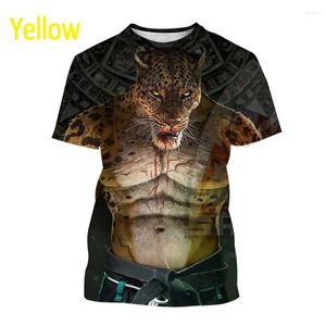 Hommes t-shirts mode à manches courtes Style Harajuku brésilien Jiu-jitsu dur à cuire Animal T-shirt passionné Streetwear haut