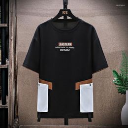 Männer T Shirts Mode Kurzarm T-Shirt Für 2023 Sommer Casual Lose Punk Tops Tees Hohe Streetwear T-shirt Plus Größe m-4XL Kleidung